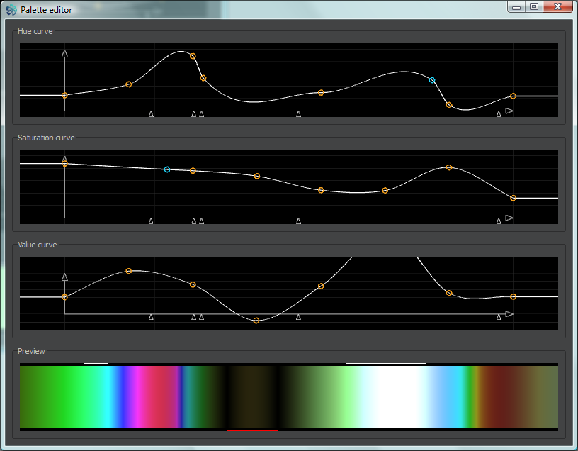 The palette editor